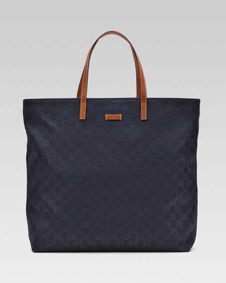 gucci small nylon guccissima tote|gucci small denim bag.